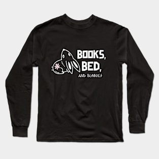 Books, Bed and Bunnies Long Sleeve T-Shirt